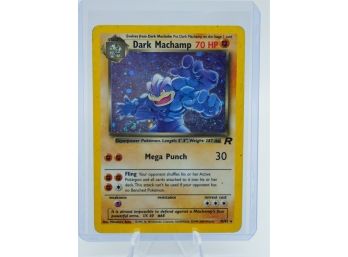 DARK MACHAMP Team Rocket Holographic Pokemon Card!! (1)