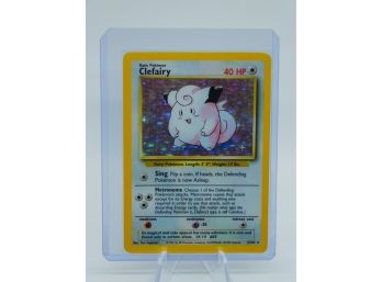 CLEFAIRY Base Set Holographic Pokemon Card!! (1)