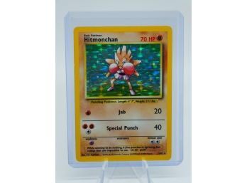 HITMONCHAN Base Set Holographic Pokemon Card!! (5)