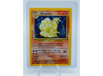 NINETALES Base Set Holographic Pokemon Card!! (4)