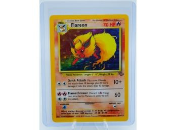 FLAREON Jungle Set Holographic Pokemon Card!! (2)