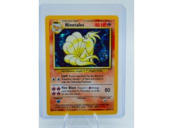 NINETALES Base Set Holographic Pokemon Card!! (3)