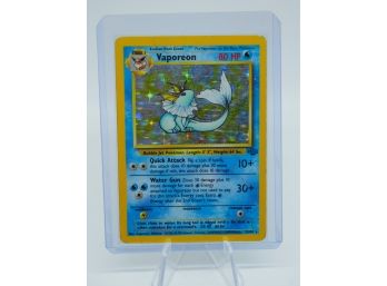 VAPOREON Jungle Set Holographic Pokemon Card!! (6!?)