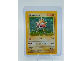 HITMONCHAN Base Set Holographic Pokemon Card!! (3)