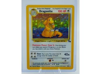 Gorgeous DRAGONITE Fossil Set Holographic Pokemon Card!! (1)