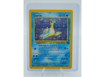 LAPRAS Fossil Set Holographic Pokemon Card!! (3!)