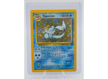 VAPOREON Jungle Set Holographic Pokemon Card!! (2)