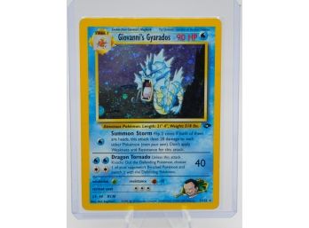 GIOVANNI'S GYRADOS Gym Challenge Holographic Pokemon Card!!