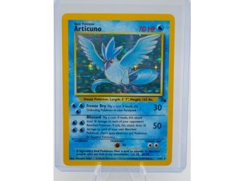 ARTICUNO Fossil Set Holographic Pokemon Card!! (3!)