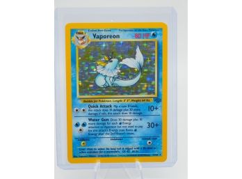VAPOREON Jungle Set Holographic Pokemon Card!! (1)