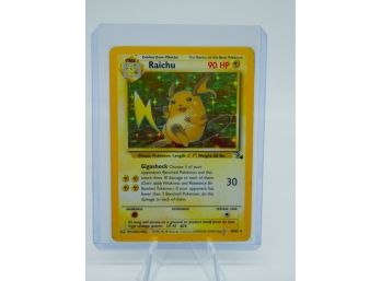 RAICHU Fossil Set Holographic Pokemon Card!! (2)