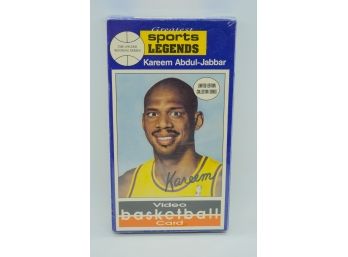 EXTREMELY RARE SEALED Kareem Abdul-jabbar 'VIDEO BASKETBALL CARD' Limited Edition Collector Series VHS!!