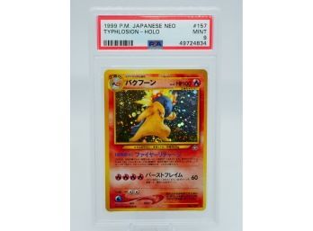 SHOWSTOPPER! PSA 9 *MINT* Japanese TYPHLOSION Neo (Genesis) Holographic Pokemon Card!!!