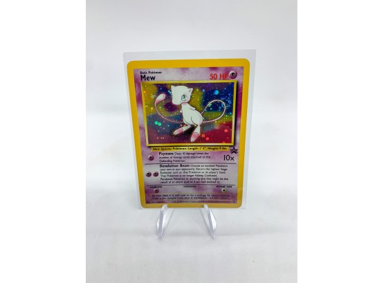 UNBELIEVABLE MEW Holographic W/ Swirl Early Black Star Pokemon Promo Card!!! PSA 9? 10???