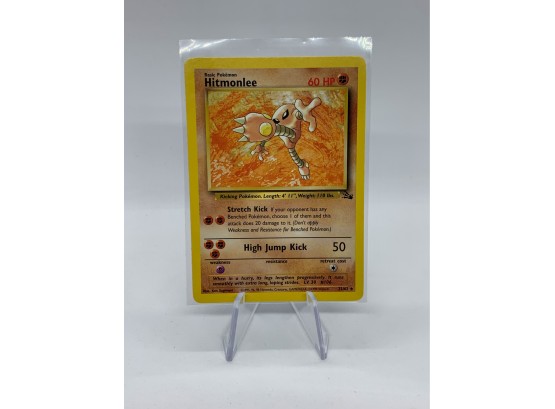 Hitmonlee Non-Holo Rare Pokemon Card (Fossil Series)