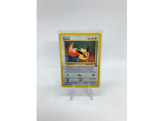 Gorgeous Eevee Holographic Early Black Star Pokemon Promo Card!!!