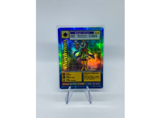 Extremely Rare DIGIMON 1st Edition Piedmon Holographic Card (original 1999 Release)