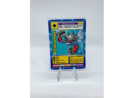 Extremely Rare DIGIMON Pukumon 1st Edition Card (original 1999 Release)