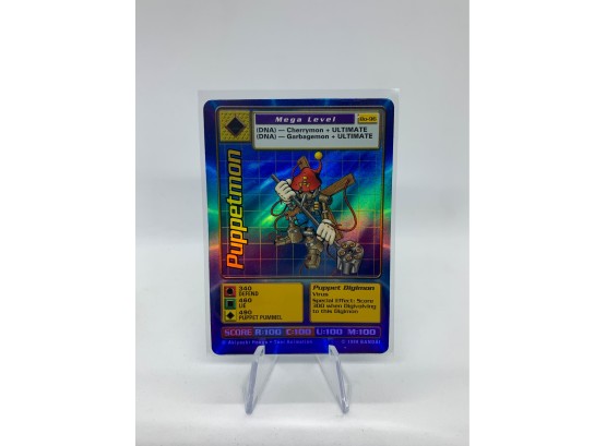 Extremely Rare DIGIMON Puppetmon Holographic Card (original 1999 Release)