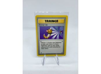 VERY RARE Shadowless Scoop Up Base Set Trainer Card
