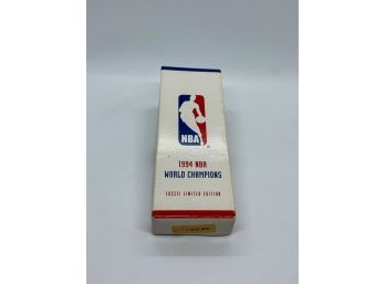 VERY RARE Knicks 1994 World Champions Fossil Error Watch W/ Original Papers NEW IN BOX!!