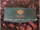 (C-52) ANTIQUE PERFUME WITH BOX - RICHARD HUDNUT- NY, PARIS - WHITE ROSE, 1/3 FULL -4.5'