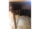 (D-19) ANTIQUE DROP LEAF - GATE LEG TABLE - 45' WIDE -COMPLETELY OPEN 66' LONG -28' HEIGHT
