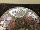 (X25) TWO ANTIQUE  ROSE MEDALLION PLATES - MADE IN CHINA C.1930S- 9'