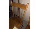 (Z-18) LOT OF TWO ANTIQUE WOOD KITCHEN CHAIRS - C.1800S