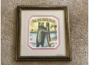 (E-18) ANTIQUE FRAMED CIGAR BOX PICTURE - 'THE BIG BAER CIGAR' BEAR WITH BIG CIGAR -9' BY 9'
