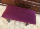 (D-23)ANTIQUE WOOD CHURCH BENCH/KNEELER  WITH CUSHION - 21' WIDE BY 10' DEEP BY 14' HIGH