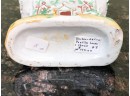 (A-12) ANTIQUE 1850'S ENGLISH STAFFORDSHIRE COTTAGE FIGURINE- POSTILE HOUSE -PINK ROOF -5' TALL