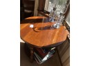 (D-11) VINTAGE CHERRY WOOD ROUND OCCASIONAL TABLE - 28' ACROSS 24' HIGH