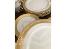 (D-35) LENOX CHINA 'PRESIDENTIAL GOLD' - OVINGTON BROS. N.Y. - SERVICE FOR 6