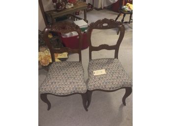 (Z-16) LOT OF TWO VINTAGE CHAIRS -