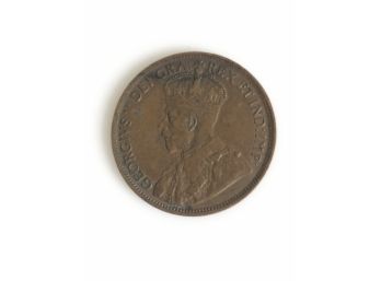 (ZZZA) ANTIQUE 1920 CANADIEN COIN GEORGIVS V DEI GRA ONE CENT