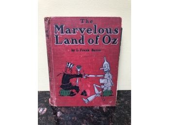 (X50) 1904 BOOK - THE MARVELOUS LAND OF OZ - FRANK BAUM -SEE PICS FOR CONDITION