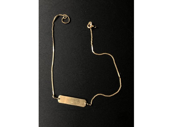 (J22C) 14KT GOLD NECKLACE-APPROX WEIGHT 1.1 DWT