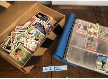(A-18) - MIXED LOT OF VINTAGE SOCCER / BASEBALL CARDS - 1980'S