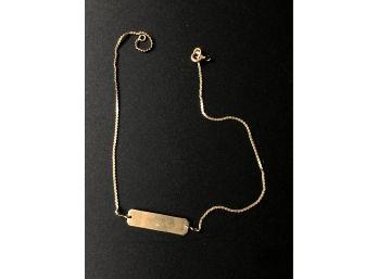 (J22C) 14KT GOLD NECKLACE-APPROX WEIGHT 1.1 DWT
