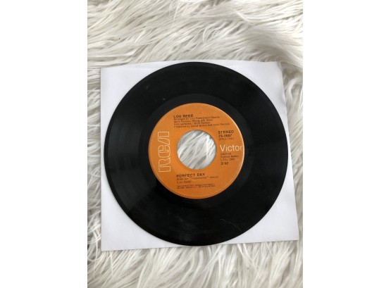(R6) LOU REED-45 RECORD-'WALK ON THE WILD SIDE AND PERFECT DAY'