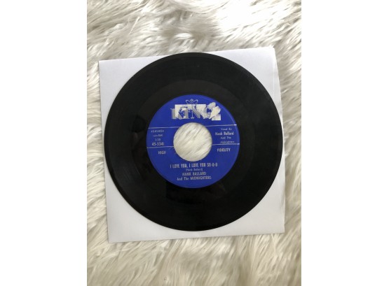 (r11) HANK BALLARD AND THE MIDNIGHTERS-45 RECORD-'I LOVE YOU, YOU SO-O-O & FINGER POPPIN TIME'
