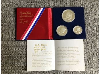 (A2) 1776-1976 S-US BICENTENNIAL 3 PIECE 40 SILVER COIN SET US MINT