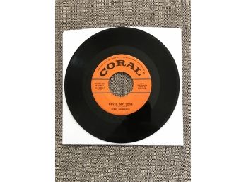 (R32) STEVE LAWRENCE-45 RPM RECORD-'NEVER MY LOVE' AND 'ETHEL BABY'