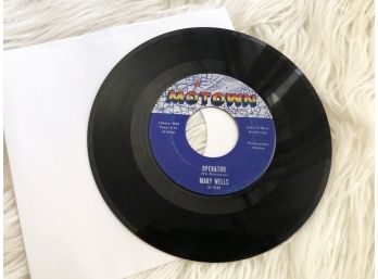 (R3) MARY WELLS-45 RECORD-'OPERATOR & TWO LOVERS'