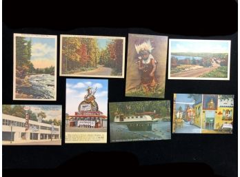 (PC11) LOT OF 8 VINTAGE POSTCARDS-5 FORM WISC-1 FROM ARK-1 FLA AND 1 ?