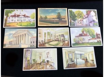 (P18) LOT OF 8 VINTAGE POSTCARDS-2 FROM DC-6 FROM MT VERNON