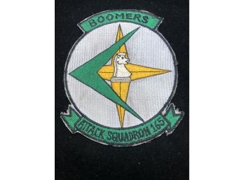 (P8) VIETNAM WAR PATCH-US NAVY ATTACK SQUADRON VA-165 'BOOMERS' MEASURES APPROX 6X6 INCHES