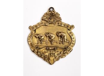 (C62) 1920 GOLD FILLED SCHOOL PENDENT-SUNDAY SCHOOL ATHLETIC LEAGUE
