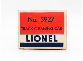 C-17 LIONEL NO. 3927-   'TRACK CLEANING CAR' WITH BOX  - 8'